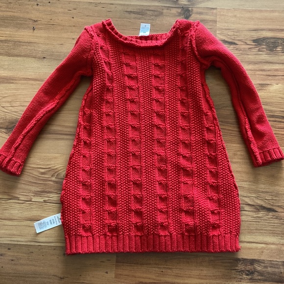 Carter’s Red Sweater Dress 4T - Picture 4 of 6
